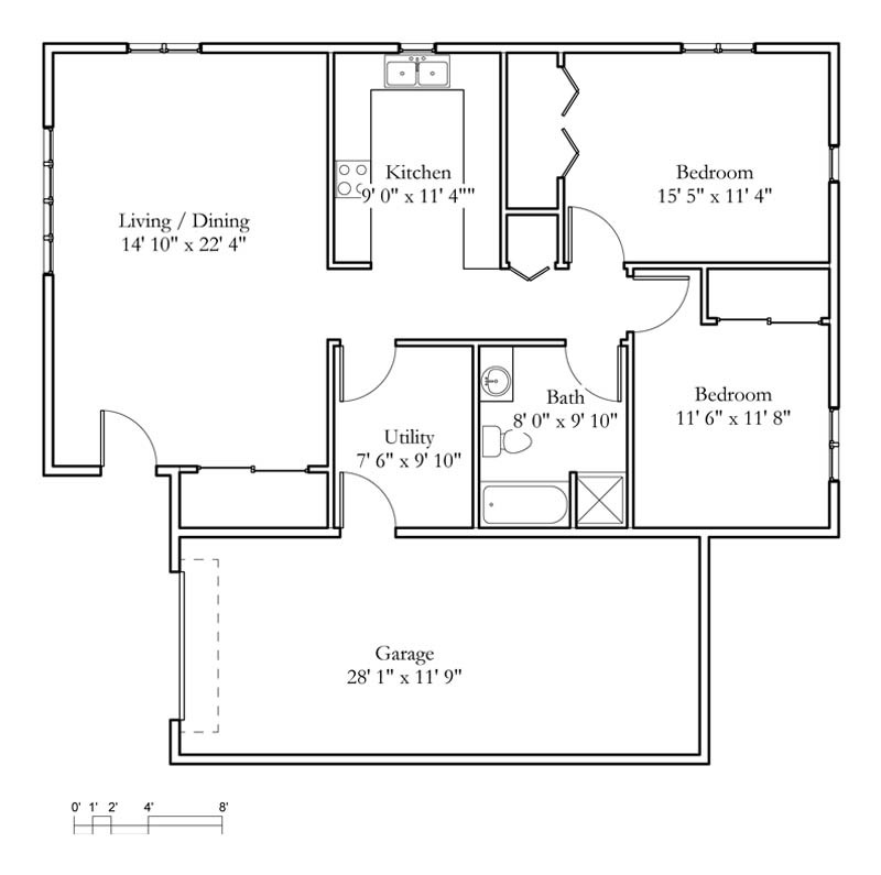 Cottage Sample Floor Plans Meadowlark Continuing Care